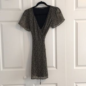 Floral wrap around dress.